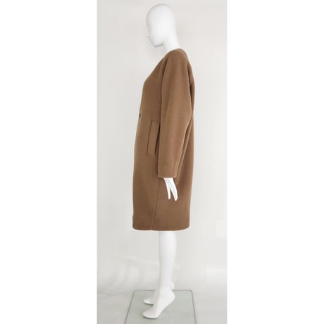 【Boutique Ordinary】Collarless Bulky Coat