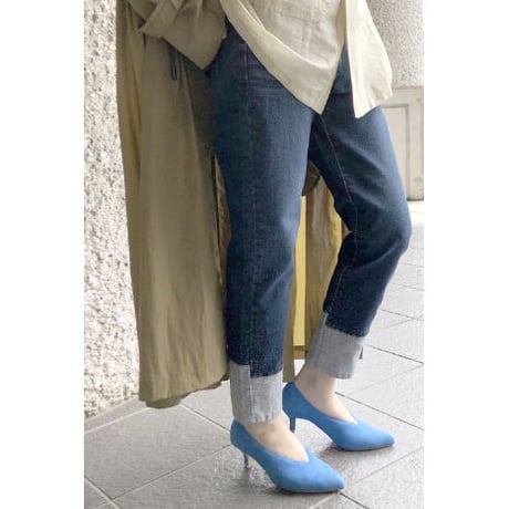 【INDIMARK】ボーイフレンドデニム　ベーシックブルー　WJ072
