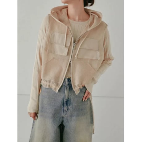 【Hella】lame tulle vesth※納期4/下〜5/下