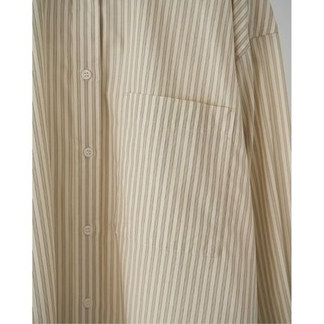 【anuke】Stripe Over Shirts　※納期3月中旬～4月中旬