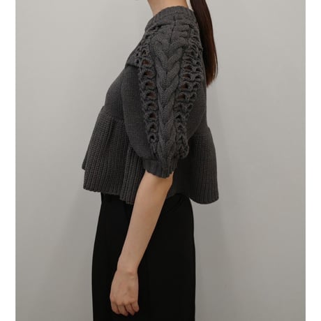 【TODAYFUL】Puffsleeve Knit Tops　※納期3月中旬〜4月中旬