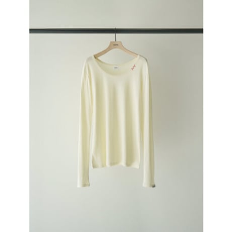 【YENN】U-NECK LONG TEE　※納期：6月中旬～7月中旬