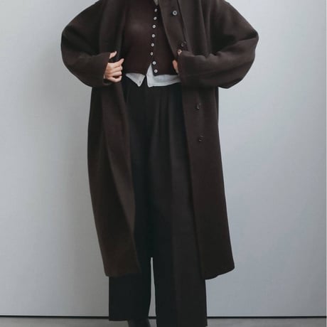 【anuke】Wool Hoodie Coat