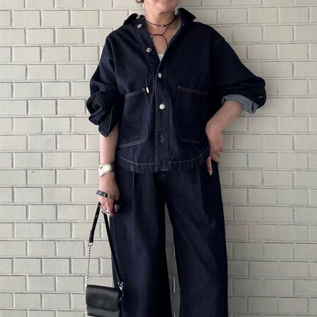 【cafune】10oz denim dolman jacket
