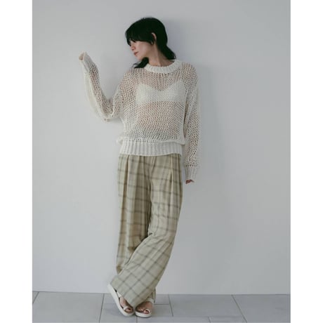 【anuke】Tapeyarn Loose Knit　※納期3月上旬～4月上旬