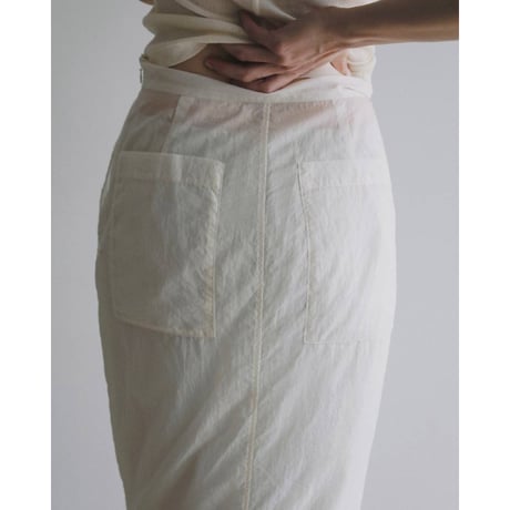 【anuke】Sheer Workpocket Skirt　※納期7月中旬～8月中旬