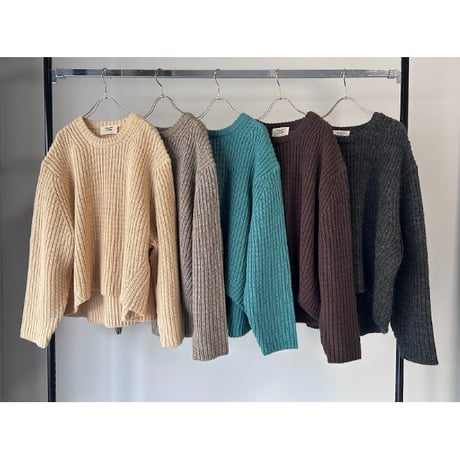 【MARGAUX VINTAGE】片畦ニットPO