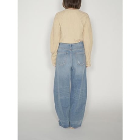 【YENN】 CURVED SEAM DENIM PT