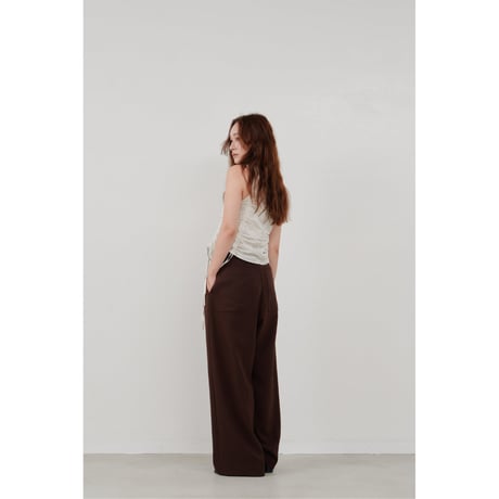 【Hella】pintuck wide pants　※納期3月中旬〜4月中旬