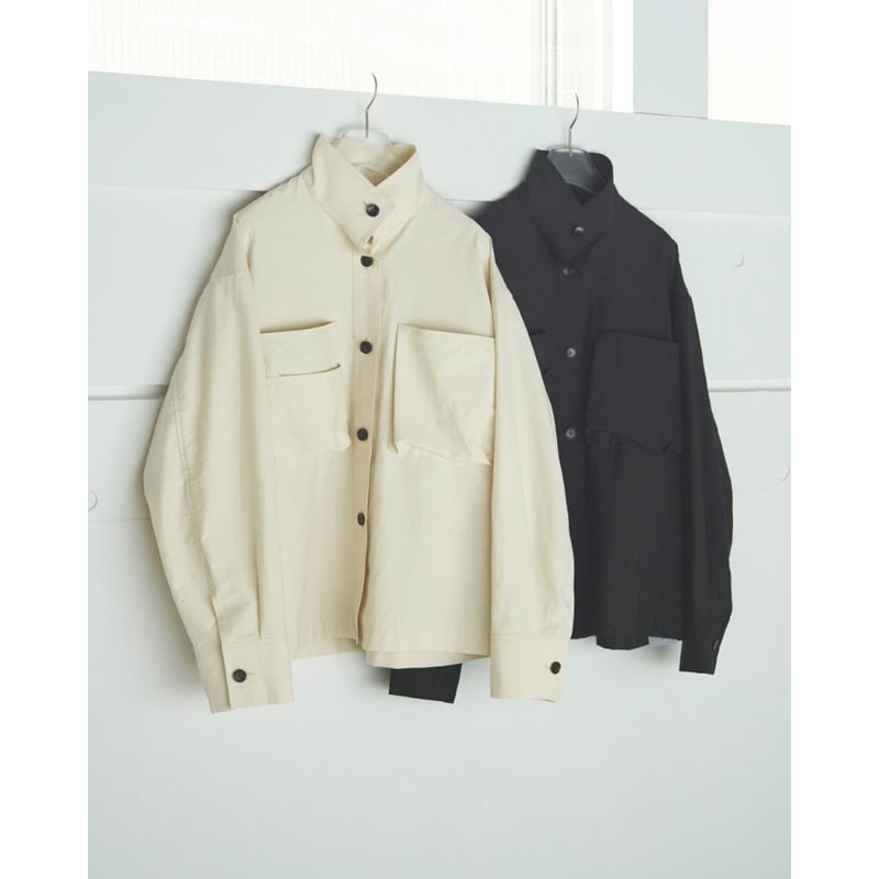 anuke】Pocket Standcollar Shirts | selectshop k