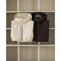 【anuke】Hooded Down Vest　※納期9月中旬〜10月中旬