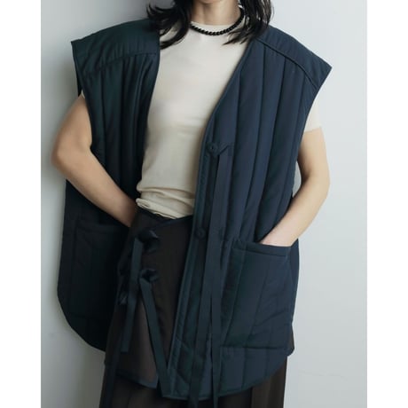 【anuke】Backopen Stripe Vest※10月中～11月中