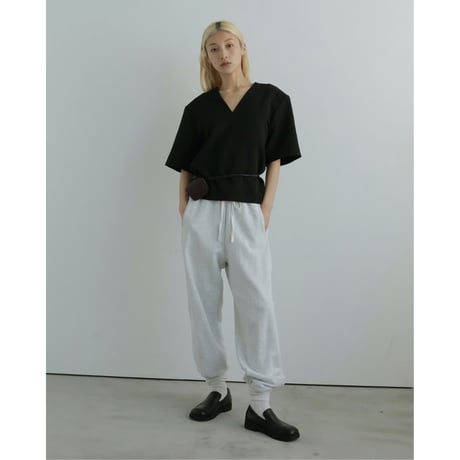 【anuke】Powershoulder Vneck Tops※9月上～10月上