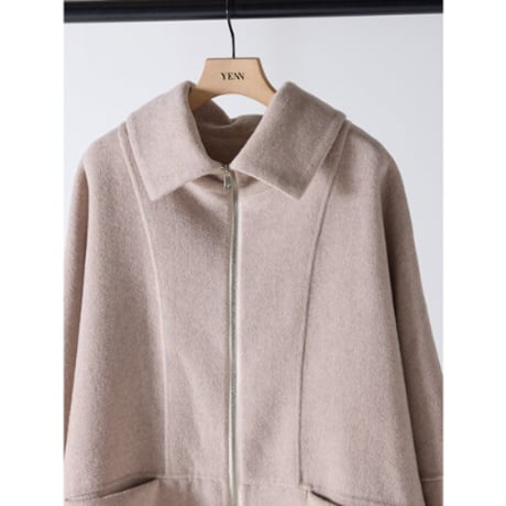 【YENN】ZIP COLLAR MID COAT