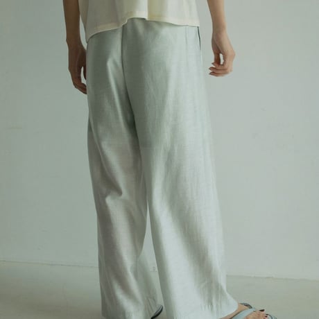 【anuke】Sheer Tuck Pants　※4月中旬～5月中旬