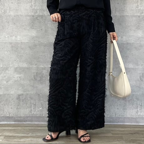 【Anna Kerry】hair Jacquard pants