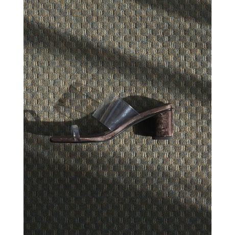 【anuke】Square Clear Sandals　※納期3月下旬～4月下旬