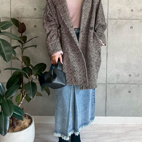 【ROSIEE】軽量裏起毛コクーンコート