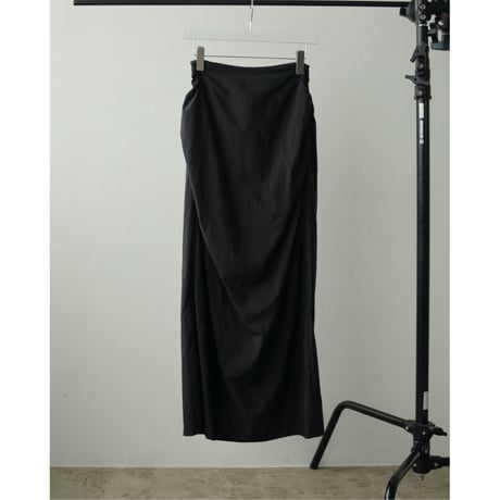 【ànuke】Tuck Long Skirt