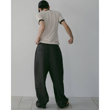 【anuke】Linen Tuck Pants