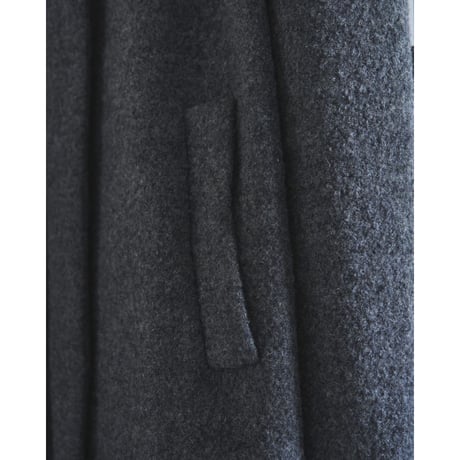 【anuke】Collarless Cocoon Coat※11月上～12月上