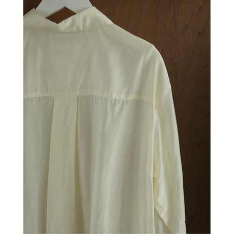 【ànuke】Sheer Satin Shirts