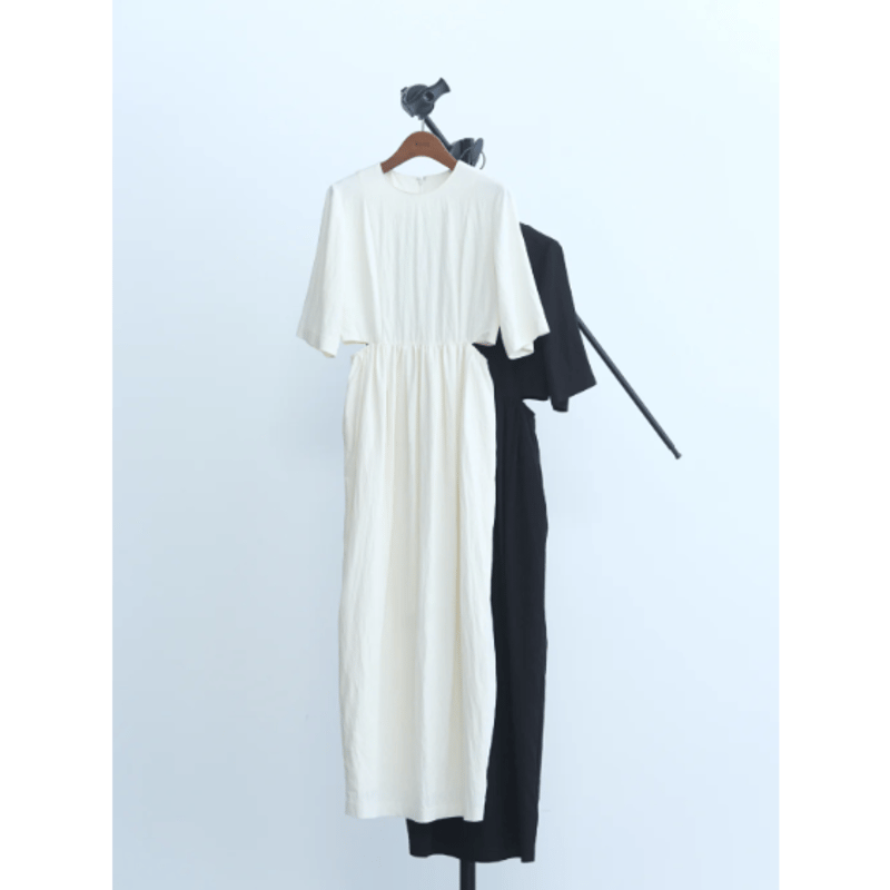 Hella】waist side slit cocoon dress ※納期4月中旬〜5月中