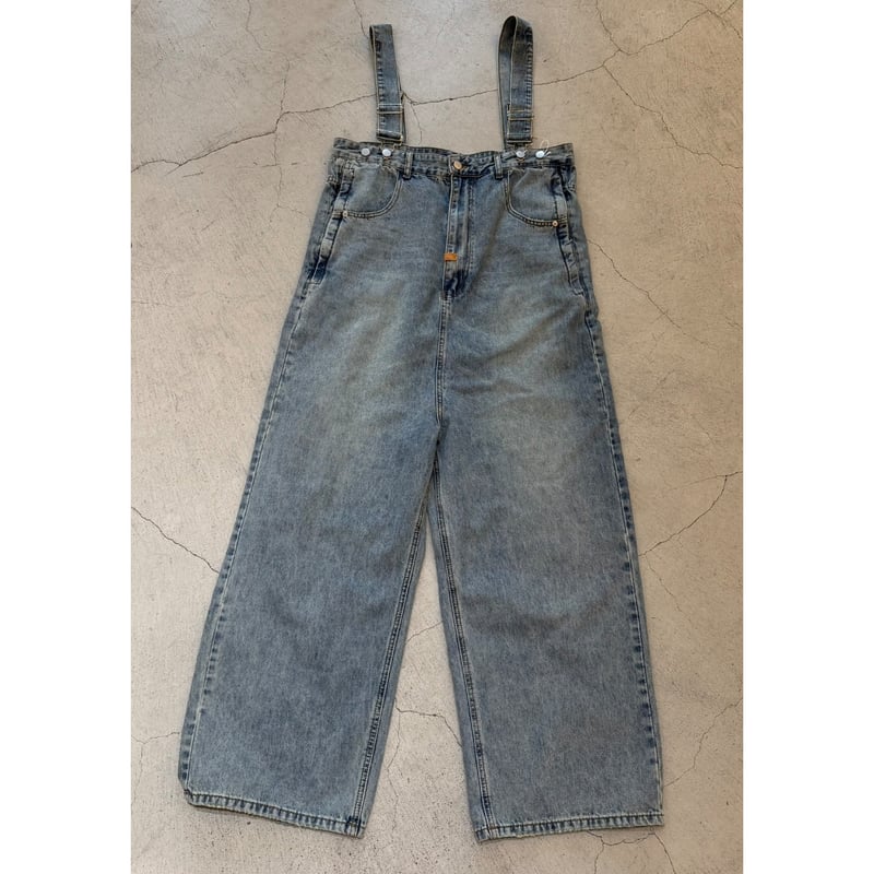 新品L'ours Polaire et Bleuデニムサロペット ライトブルー