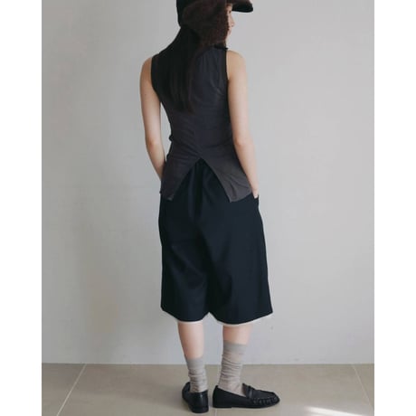 【anuke】Hightwist Half Pants　※納期8月下旬～9月下旬