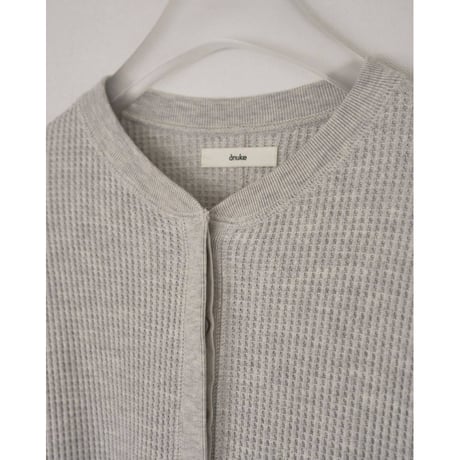 【anuke】Waffle Loose Henleytops　※納期8月下旬～9月下旬