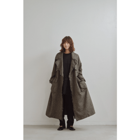 【Hella】Linen Wool Trench Coat　※納期9月上旬～10月上旬