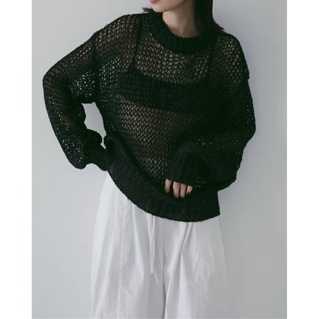 【anuke】Tapeyarn Loose Knit　※納期3月上旬～4月上旬
