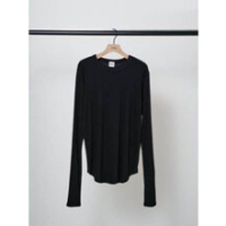 【YENN】COTTON RIB LONG TEE