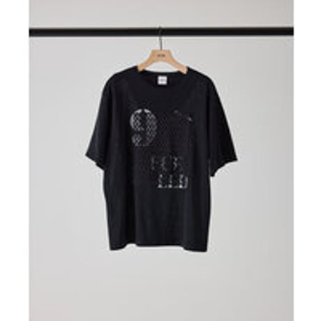 【YENN】LACE FRAME LOGO TEE