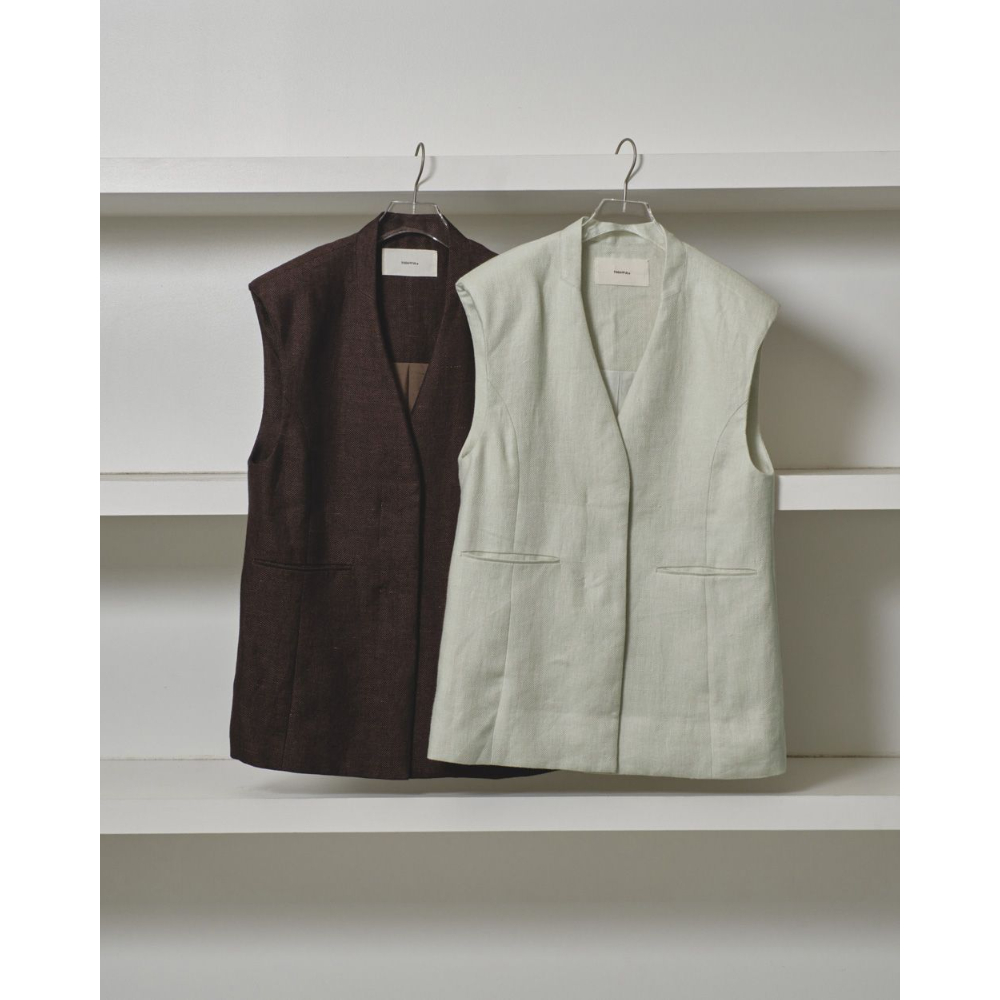 新品未使用タグ付きTodayful Linen Over Vest TODAYFUL】Linen Over Vest | selectshop kusukusu