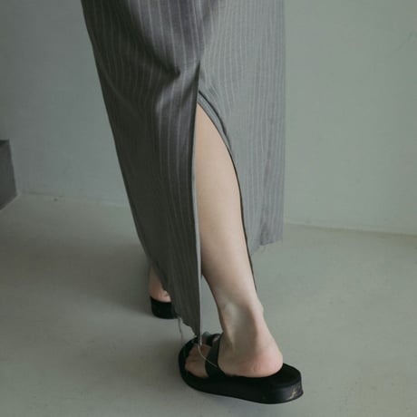 【anuke】Cutoff Pencil Skirt　※納期4月上旬〜5月上旬