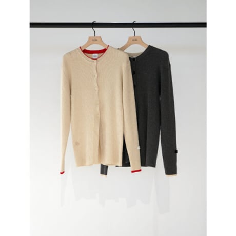 【YENN】WOOL RIB CREW CD