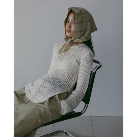 【anuke】Check Scarf　※納期4月下旬～5月下旬