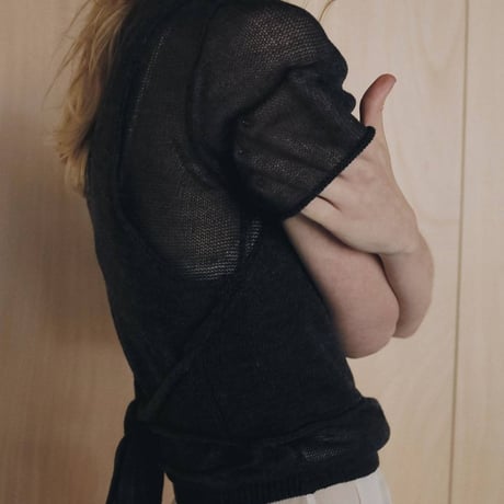 【anuke】Wrapcami Layered Knit　※納期7月上旬～8月上旬