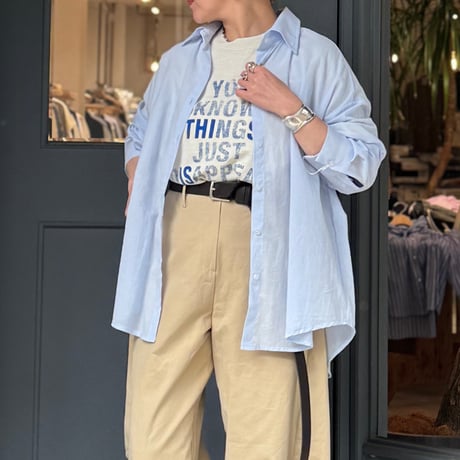 【L'ours Polaire et Bleu】ベーシックシアーシャツ
