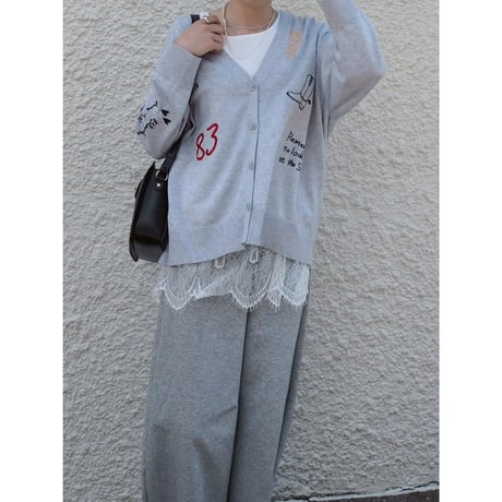 【ROSIEE】大人裾レースニット