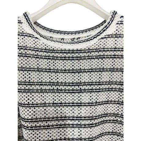 【CHIGNON】2WAYｼｱｰﾎﾞｰﾀﾞｰTOPS　納期：11月中旬～12月中旬