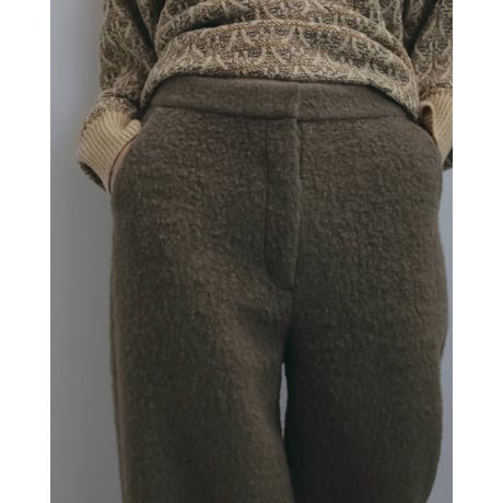 【anuke】Wool Curve Pants　※納期12月中旬～1月中旬
