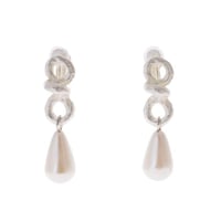 【Sea'ds mara】Knot hoop pearl earrings