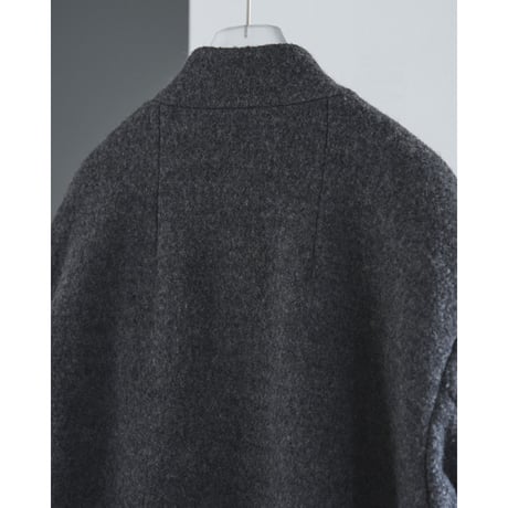 【anuke】Collarless Cocoon Coat※11月上～12月上