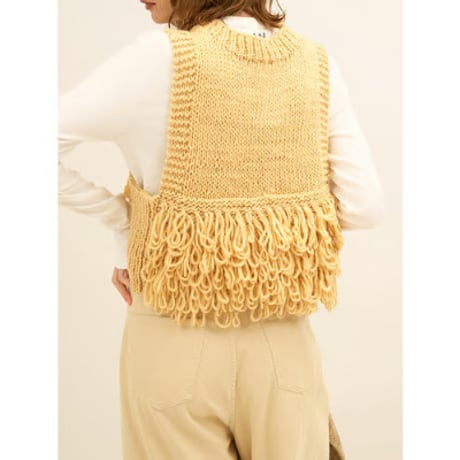 【YENN】LOOP HAND KNIT VEST