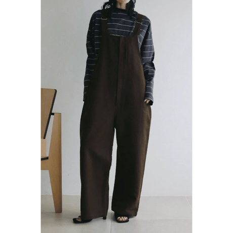 【anuke】Border Loose Long T-shirts　※納期8月下旬～9月下旬