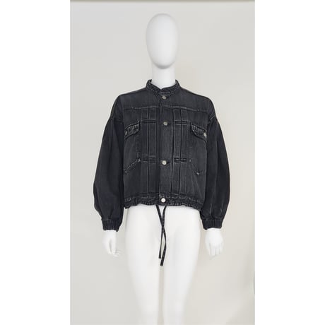 【Boutique Ordinary】Tuck Sleeve Denim Jacket