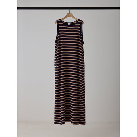 【YENN】STRIPE JERSEY DRESS