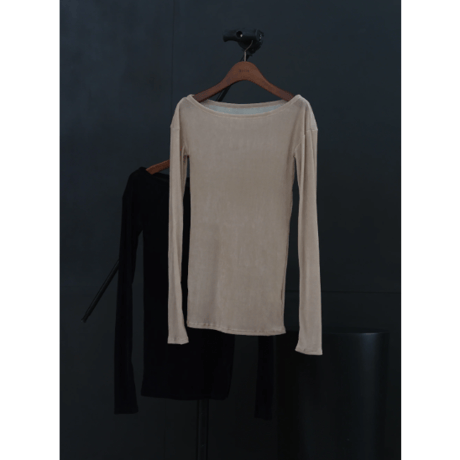 【Hella】flocky tulle top　※納期2月中旬〜3月中旬
